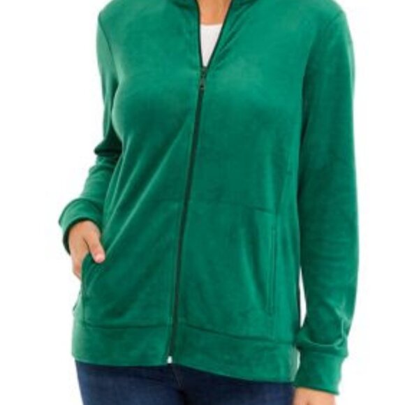 NWT Kim Rogers Woman's Velour Jacket - Picture 1 of 10